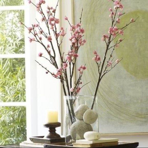 Other - 3 Artificial plum blossom stems (3 stems)